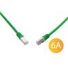 Solarix C6A-315GR-0,5MB patch cord S/FTP cat 6A LSOH 0,50m zielony