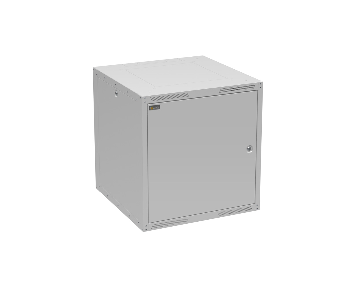 Solarix GrandN DUO szafa Rack 19" 12U 600 mm, drzwi metalowe, szara (wisząca)