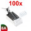 Solarix KRJS45/6ASLD wtyk RJ45 kat. 6A STP 8p8c ekranowany na drut 100 szt.
