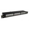 Solarix SX24-6-STP-BK patch panel 1U 24x RJ45 kat. 6 STP czarny