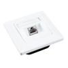 Solarix SX9-1-5E-STP-WH podtynkowe gniazdko ekranowane kat. 5e, 1x RJ45