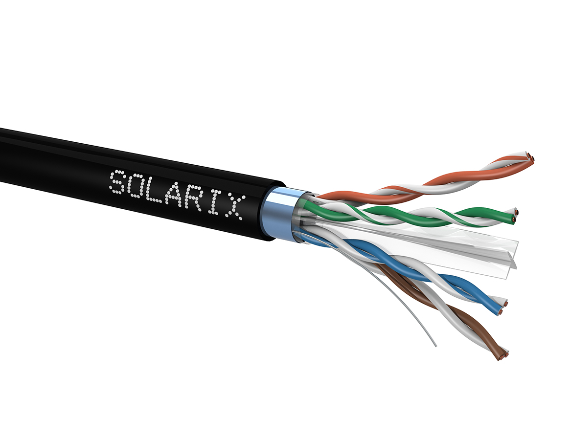 Solarix SXKD-6-FTP-PE kabel FTP kat. 6, miedziany, zewnętrzny PE, 500m