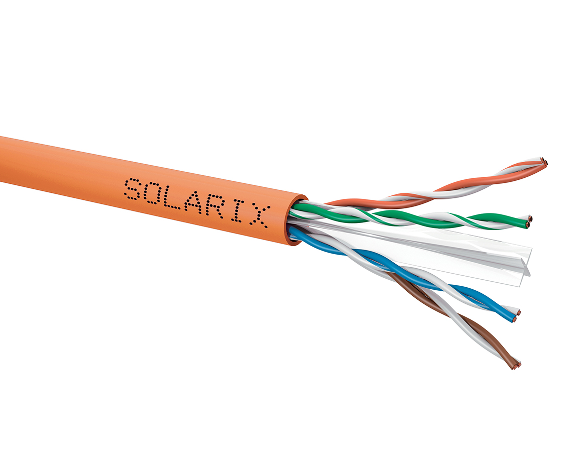 Solarix SXKD-6-UTP-LSOHFR kabel UTP kat. 6, miedziany, LSZHFR Bca-s1,d1,a1, 500m