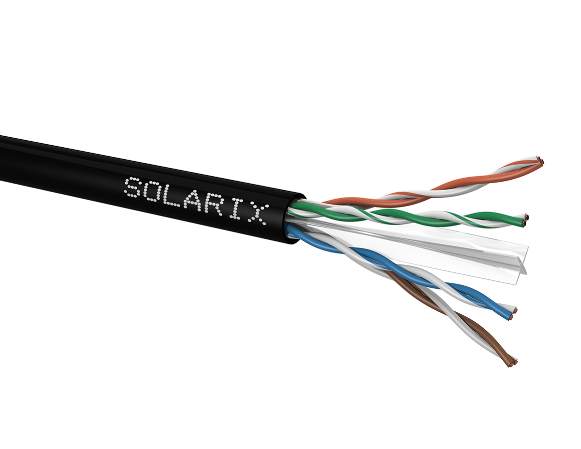Solarix SXKD-6-UTP-PE kabel UTP kat. 6, miedziany, zewnętrzny PE, 500m
