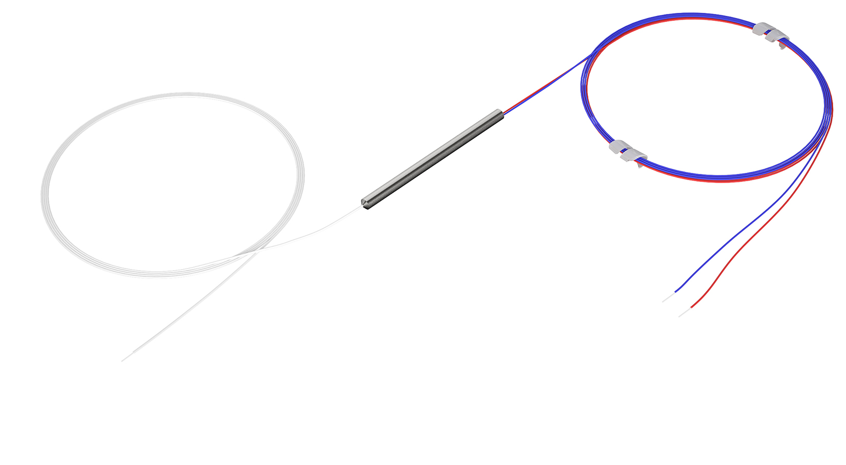 Splitter asymetryczny FBT 1x2 10/90 (1310/1490/1550) steel box SM 0.9mm