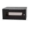 Stalflex RC19-4U-350GB szafa Rack 19" 4U 350 mm, drzwi szklane, czarna (wisząca)
