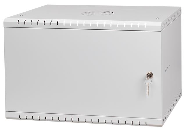 Stalflex RC19-6U-350MG szafa Rack 19" 6U 350 mm, drzwi pełne, szara (wisząca)