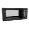 Stalflex S-RC19-4U-350GB szafa Rack 19" 4U 350 mm, drzwi szklane, czarna (wisząca)