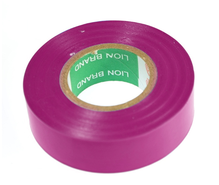 Taśma izolacyjna 19 mm 20 m Lion brand fioletowa, gruba