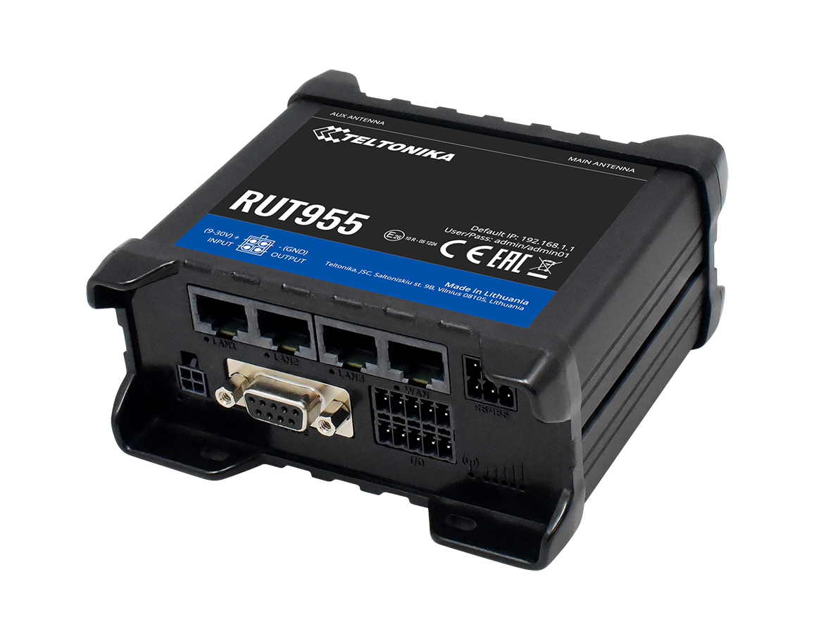 Teltonika RUT955 przemysłowy, bezprzewodowy router LTE kat. 4, N300