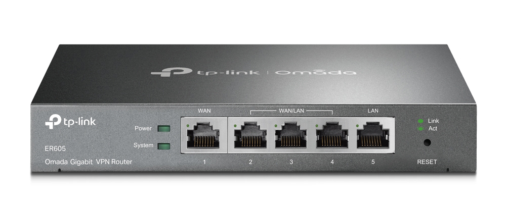 TP-Link ER605 gigabitowy router VPN Omada, 5x GE