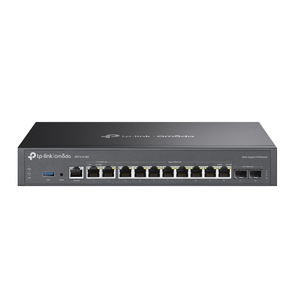 TP-Link ER7412-M2 router VPN Omada 2x 2.5GE, 2x SFP, 8x GE