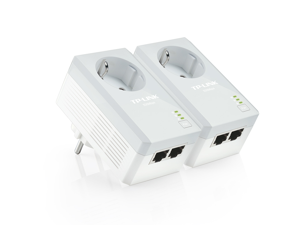 TP-Link PA4020PKIT zestaw transmiterów sieciowych AV600 gniazdko 2x fast Ethernet