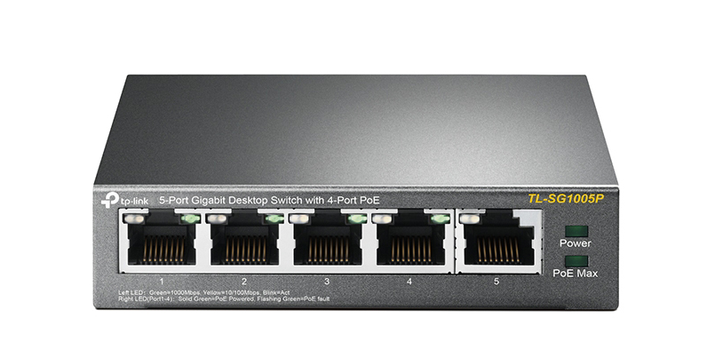 TP-Link SG1005P switch (przełącznik) 5x gigabit Ethernet 4x PoE OUT (802.3af)