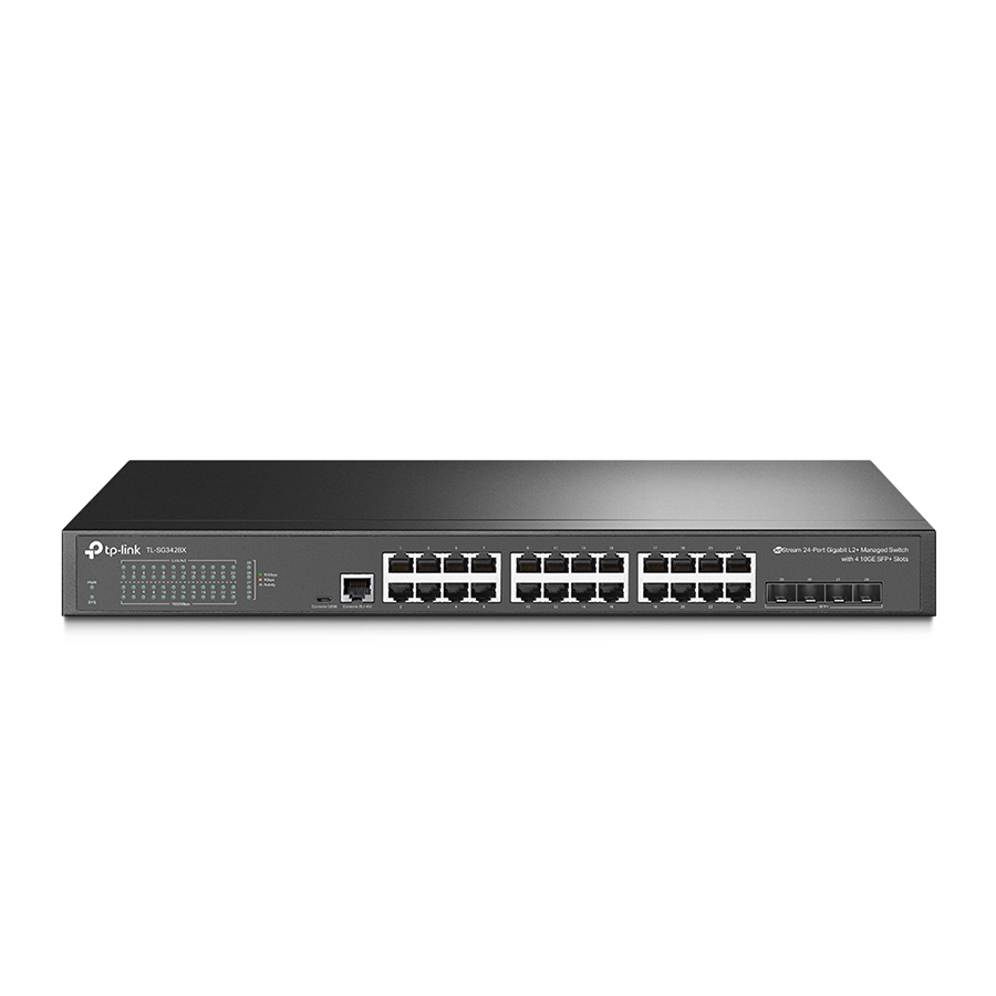 TP-Link SG3428X przełącznik (switch) zarządzalny JetStream L2/L2+ 24x GE, 4x SFP+ ze wsparciem Omada