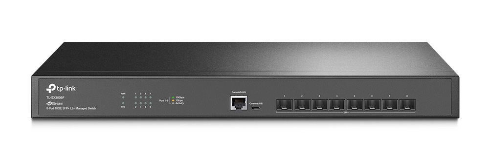 TP-Link SX3008F zarządzalny switch JetStream L2+ 8x SFP+