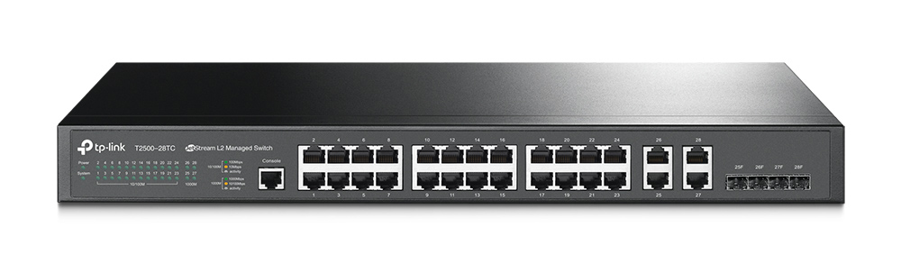 TP-Link T2500-28TC (TL-SL5428E) switch (przełącznik) JetStream 24x FE 4x Combo (GE / SFP)
