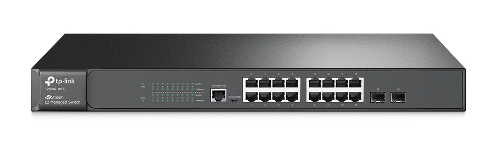 TP-Link T2600G-18TS (SG3216) switch (przelącznik) JetStream L2 16x GE 2x SFP
