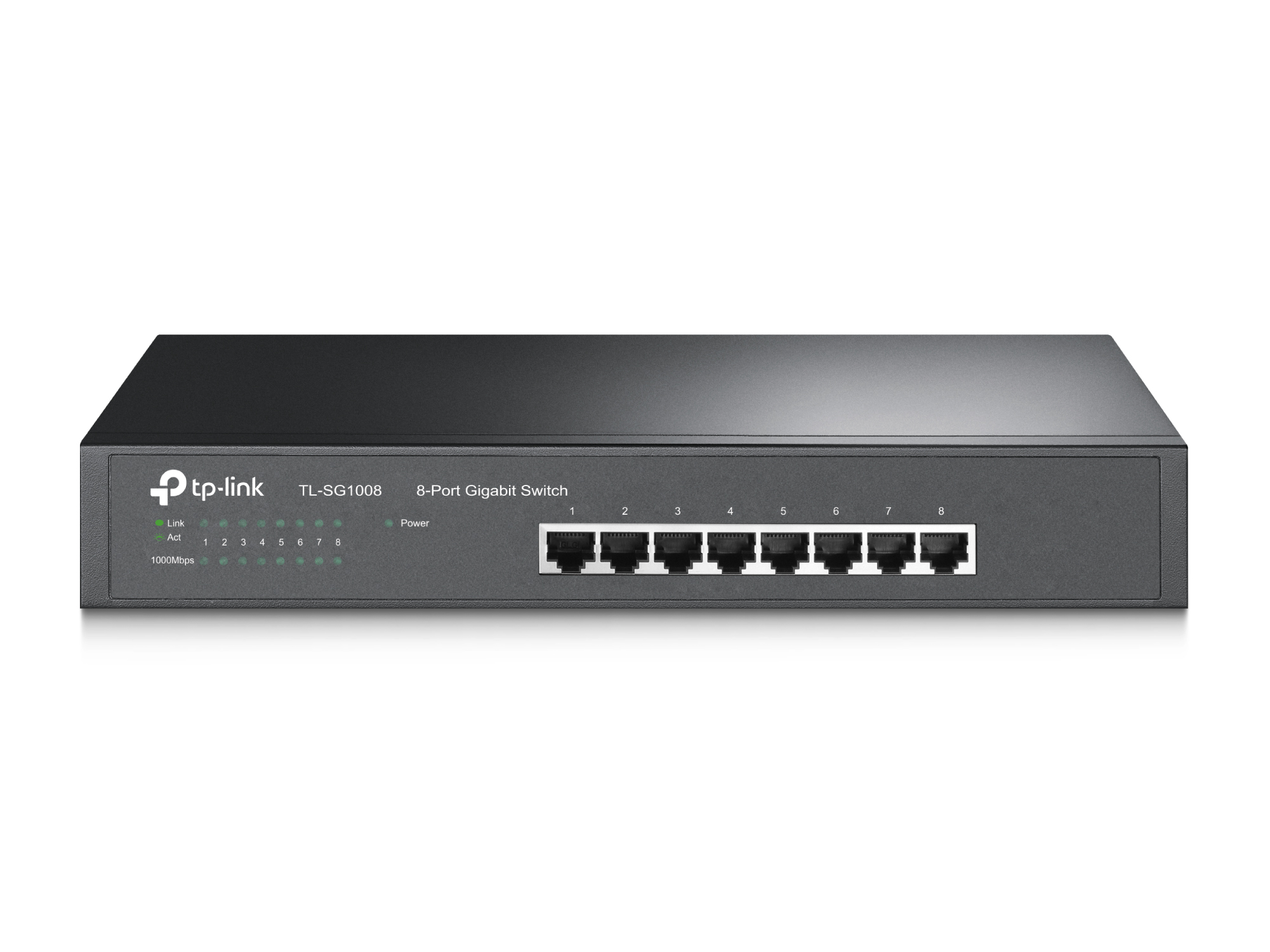 TP-Link TL-SG1008 Przełącznik, 8 portów Gb, możliwość montażu w szafie