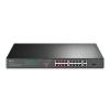 TP-Link TL-SL1218P Przełącznik do montażu w szafie rack, 16 portów 10/100 Mb/s PoE+, 2 porty gigabitowe