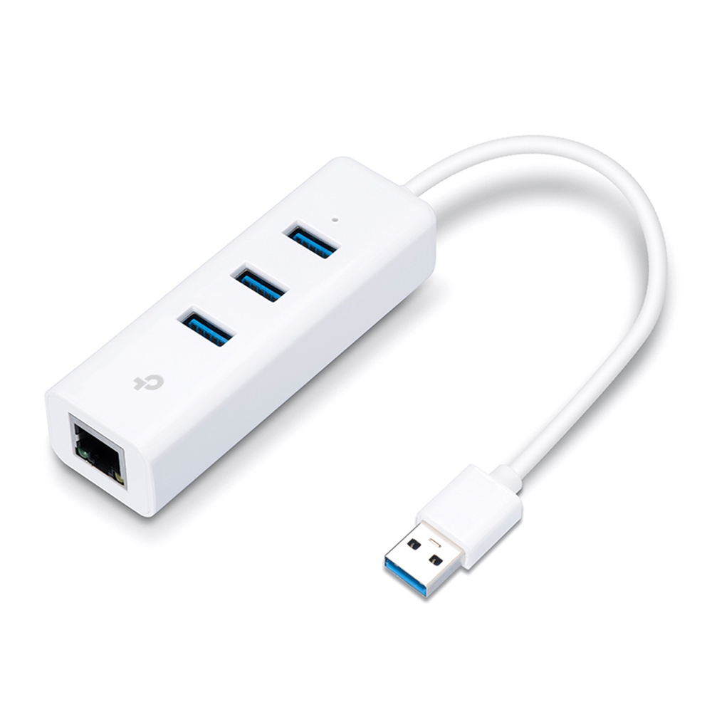 TP-Link UE330 Karta sieciowa Ethernet do USB 3.0 z 3-portowym Hubem USB 3.0