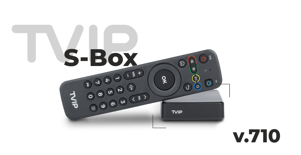 TVIP S-Box v.710 set-top box dekoder IPTV