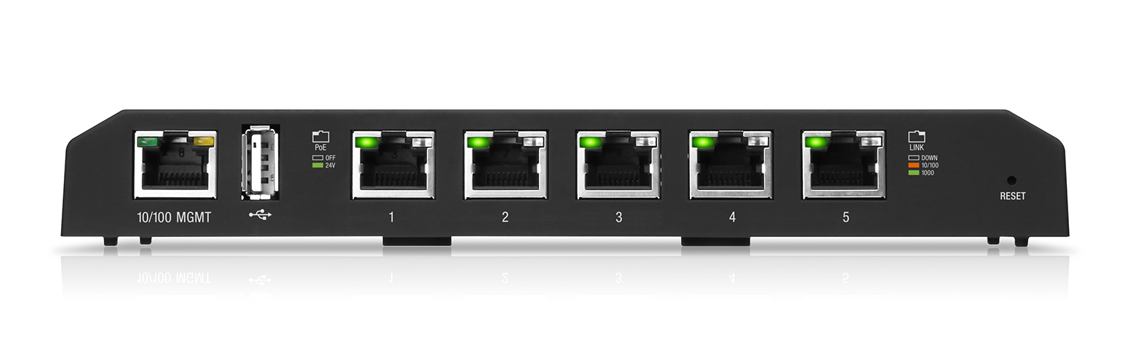 Ubiquiti ES-5XP EdgeSwitch XP 5x GE, 5x PoE OUT (pasywne, 24 V)