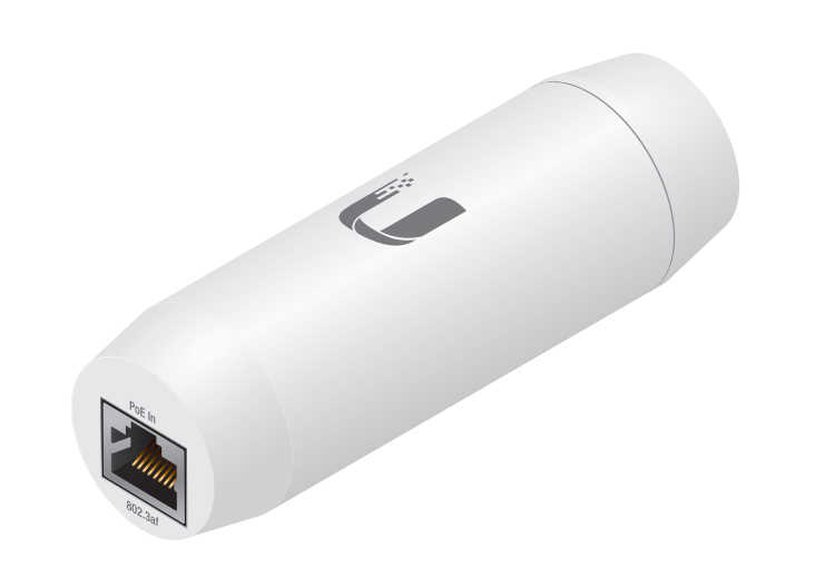 Ubiquiti Instant 802.3af indoor gigabit - przetwornica PoE 48V -> 24V