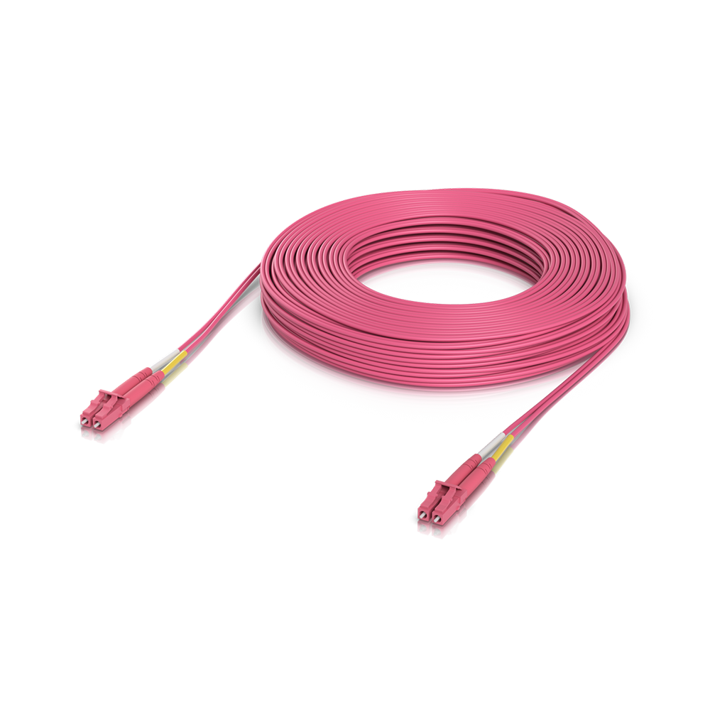 Ubiquiti OM4 Duplex LC UPC Fiber Patch Cable 30mUbiquiti patch cord światłowodowy LC/UPC - LC/UPC, OM4, MM, Duplex, 30 m