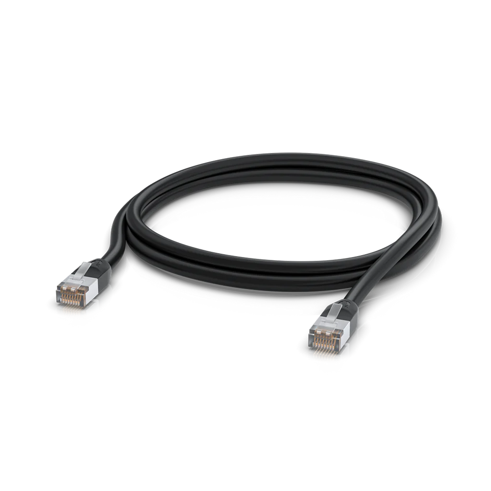 Ubiquiti UACC-Cable-Patch-Outdoor-2M-BK patch cord S/UTP (STP) kat. 5e, zewnętrzny, czarny, 2 m