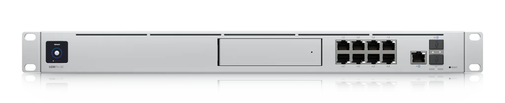 Ubiquiti UDM-SE UniFi Dream Machine Special Edition router i security gateway, 8x GE, 1x 2.5GE 8x PoE OUT (802.3af/at), 2x SFP+