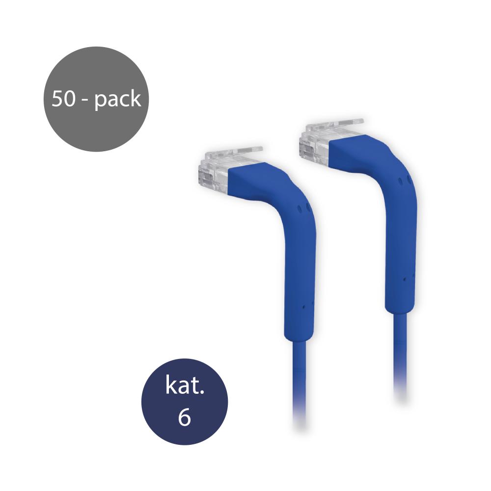 Ubiquiti UniFi Patch Cable patch cord Ethernet kat. 6, 0,1 m, niebieski (50-pak)