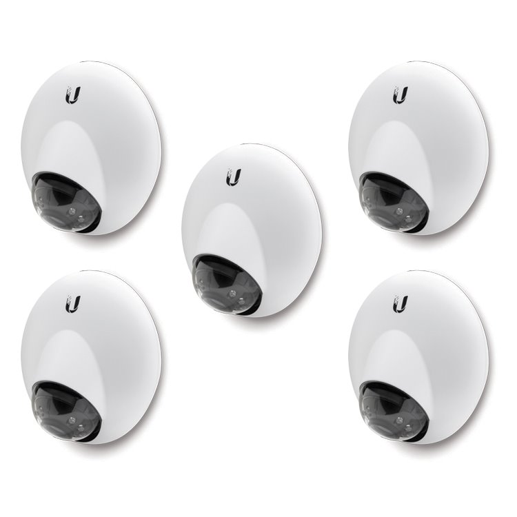 Ubiquiti UVC-G3-DOME kamera IP, 4 Mpix, 1080P, IR, 2.8mm, mikrofon, PoE (5-pak)