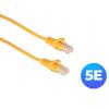 UltraLAN patch cord U/UTP kat. 5e 20m żółty, miedziany