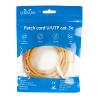 UltraLAN patch cord U/UTP kat. 5e 10m żółty, miedziany