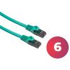 UltraLAN patchcord UTP kat. 6, kolor zielony, długość 1 m