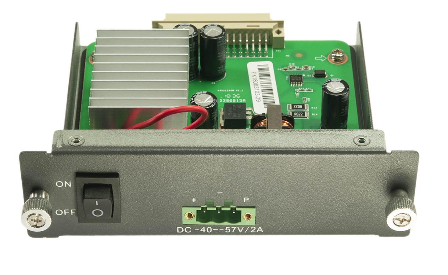 Uplink moduł zasilający DC do terminali OLT, input 48 V DC 2 A