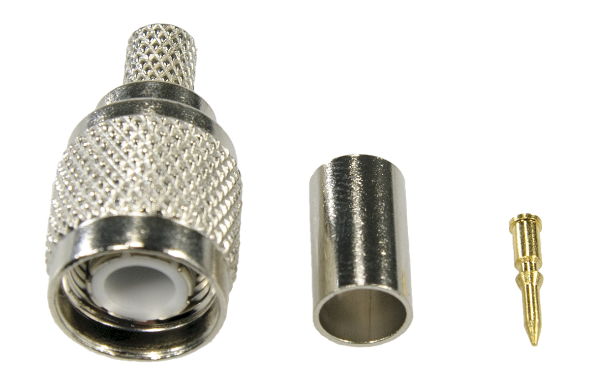 Złącze TNC/m zaciskane na przewód H155