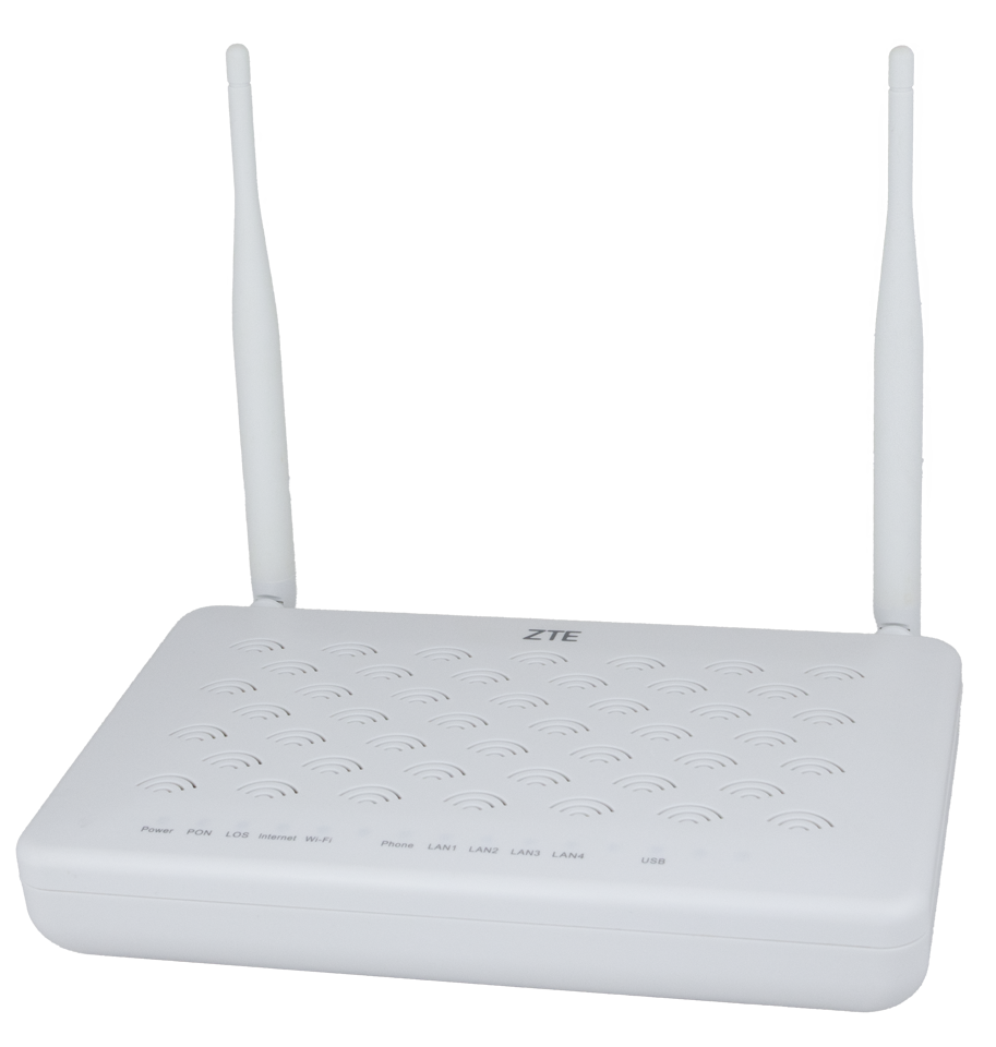 ZTE ZXHN F609 terminal GPON ONT Wi-Fi 4 N300, 4x GE, 1x POTS, 1x USB